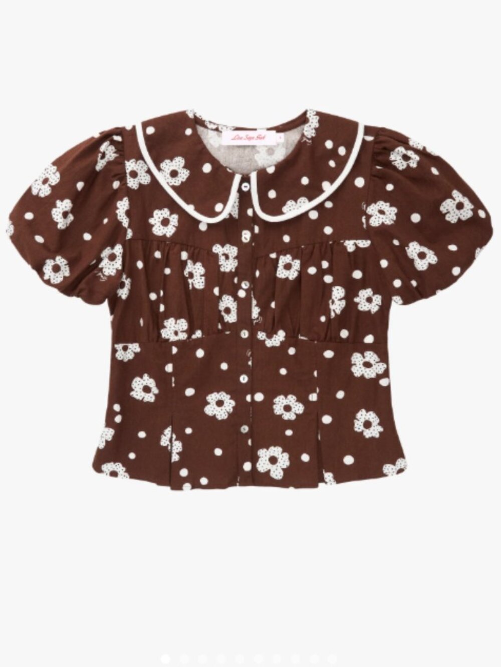 Bonnie Top - Brown Mod Dot - Lisa Says Gah NWT - Picture 2 of 6